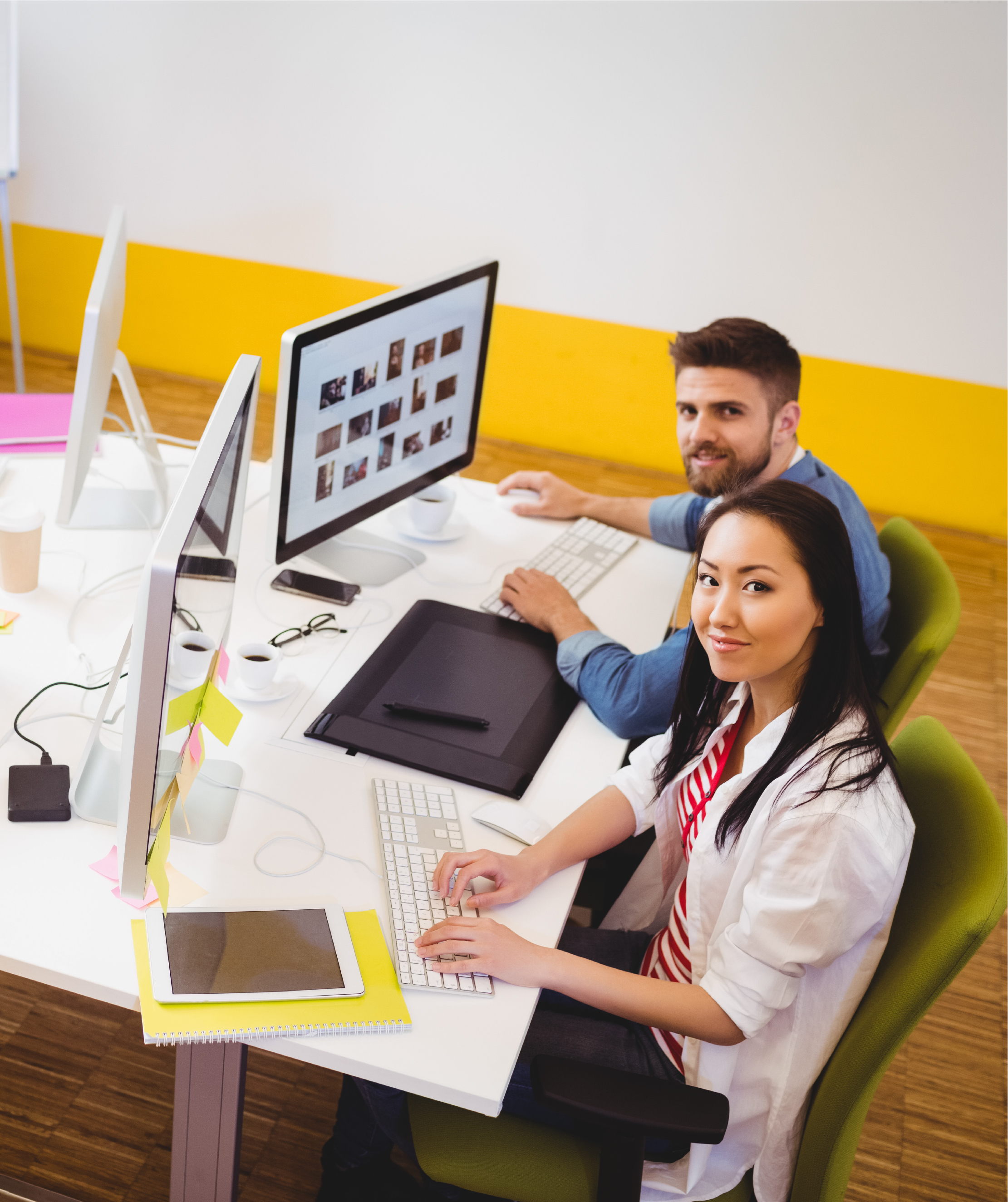 A team working together
